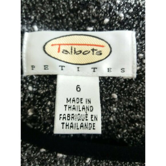 Classic Chic Tweed Gray Talbots Dress Shift Size 6 Petites 6P Preppy EUC - Picture 6 of 8